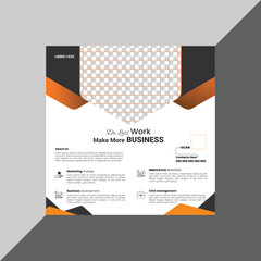  Vector digital marketing corporate social media and agency banner or Instagram post template.