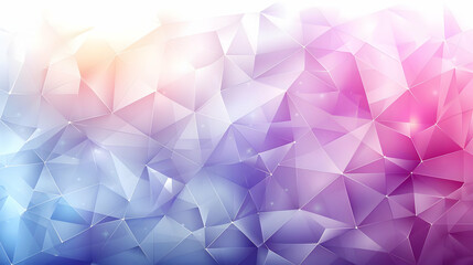 Abstract Geometric Background with Purple, Blue, and White Triangles