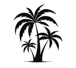 palm trees silhouettes