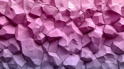 Abstract Purple 3D Polygonal Background