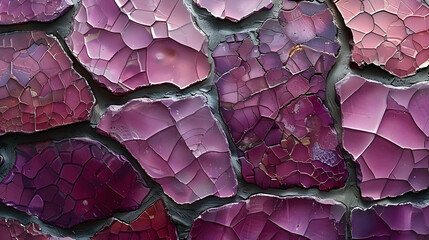 Purple Cracked Stone Abstract Background
