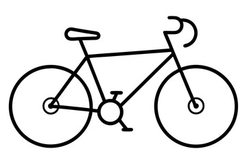 bicycle silhouette vector illustration