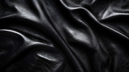 Chic and Contemporary Black Leather Background for All Your Design Needs