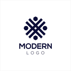 Obraz premium Modern logo idea signs universal emblem vector icon