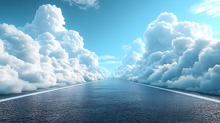 Road to the Clouds Illustration