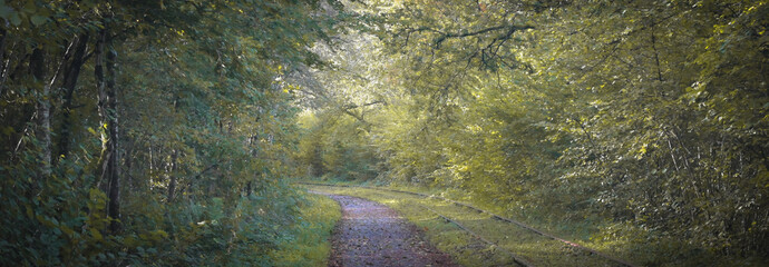 Beautiful view of the Molignée valley