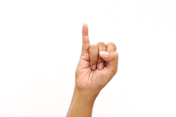 Letter I Hand sign language alphabet in Bisindo. Bisindo is a sign language that developed...
