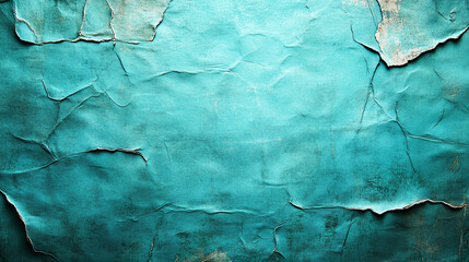 A turquoise paper texture with a torn edge, creating a frame for a blank space in the center