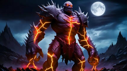 giant creature with a frightening and impressive appearance