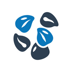 Apple Seeds Icon, Apple Diet Fruit Icon on white background