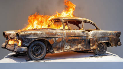 Burning Car