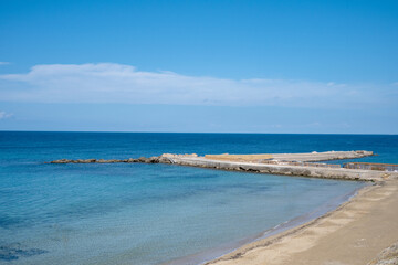 Purity Beach of the Ionian Sea in Gallipoli, Italy