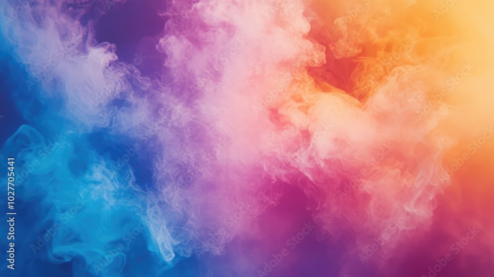 Poster 4k color gradient background with a soft noise effect, abstract banner