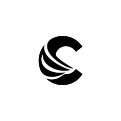 creative letter C logo icon set. design for business of luxury, elegant, simple. Initial lowercase letter cc, overlapping circle interlock logo, white color on black background, Initial letter X logo 