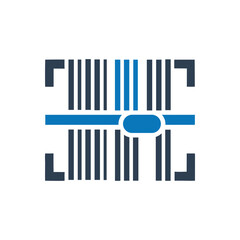 Obraz premium Barcode vector Icon on white background