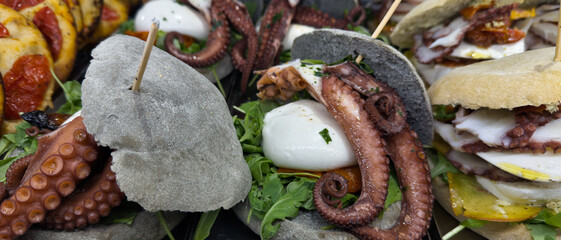 Octopus sandwich.