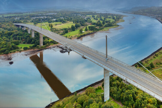 Erskine bridge over the River Clyde connecting Renfrewshire with West Dunbartonshire