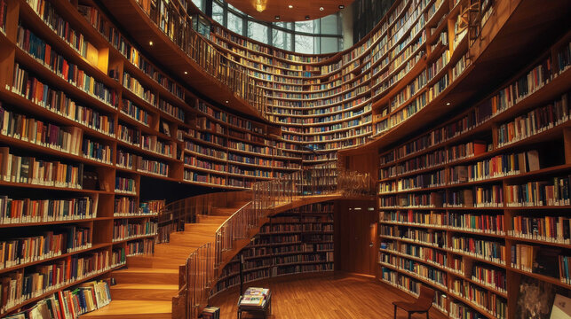 Book Lover's Heaven: Starfield Library Suwon, located in South Korea, is renowned as one of the largest and most beautiful libraries in the country. Date: 07-08-2024.



