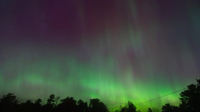 Northern light Capture from Burleigh Falls one of the areas in Ontario.