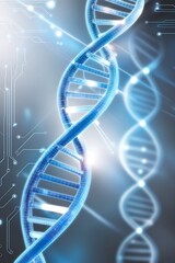 human genome cell. Science laboratory experiments analysis and genetic engineering study.