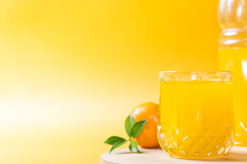 Refreshing Orange Juice with Whole Orange