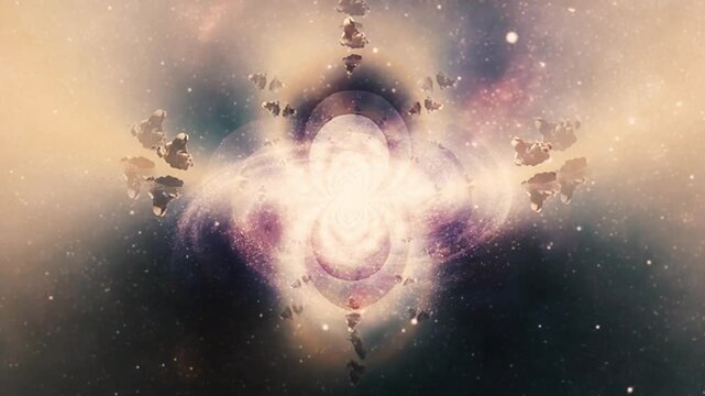 Planetary fractal. Animated video