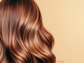 Fototapeta premium Closeup of shiny, healthy hair reflecting sunlight, haircare inspiration, vibrant and lustrous locks