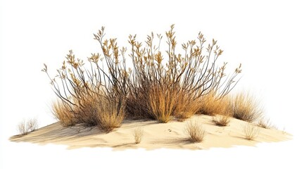 arid desert plant isolated