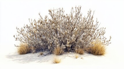 arid desert plant isolated
