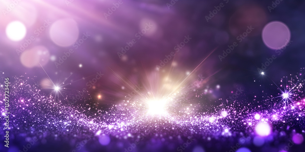 Poster ethereal abstract background with cosmic fog and sparkling lights creating a dreamy atmosphere fille
