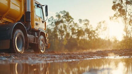 Septic Truck Pumping for Municipal Services - Specialized Waste Management Vehicles in Remote Areas