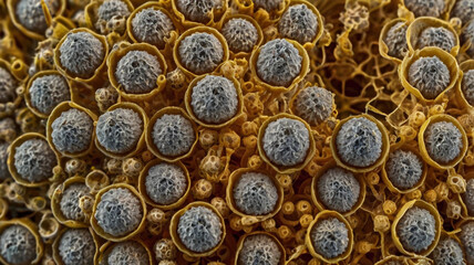 Microscopic Grains with Intricate Patterns in Nature