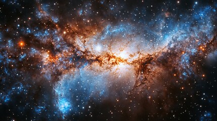 Obraz premium A galaxy in the immensity of space