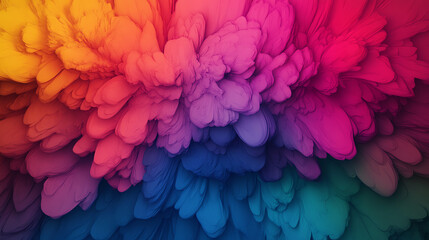 Obraz premium Vibrant, swirling colors blend harmoniously, creating a mesmerizing abstract pattern. Ideal for backgrounds and artistic projects with a playful touch.