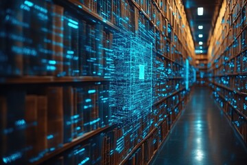 Artificial Intelligence in Document Analysis, the role of artificial intelligence in document analysis with an image portraying machine learning algorithms extracting data from unstructured documents