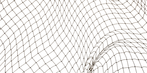 Football or tennis net. Rope mesh on a white background close-up
