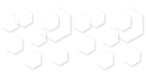 Abstract white background with hexagon and hexagonal background. Luxury white pattern with hexagons. abstract 3d hexagonal background with shadow. 3D futuristic abstract honeycomb mosaic background.