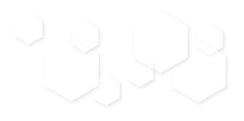 Abstract white background with hexagon and hexagonal background. Luxury white pattern with hexagons. abstract 3d hexagonal background with shadow. 3D futuristic abstract honeycomb mosaic background.