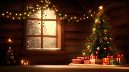 Cozy Nursery Decorated for Christmas Cheer