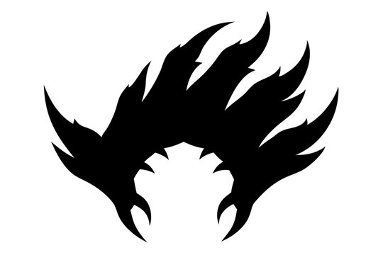 recommend clip art: Claw Silhouette | vector silhouette illustration on white background