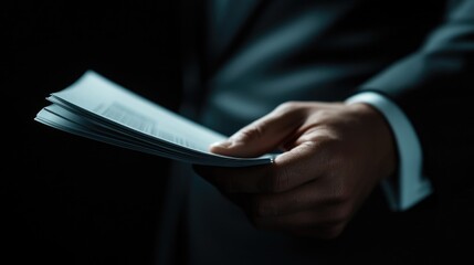 Consultant Reviewing Project Analysis Documents