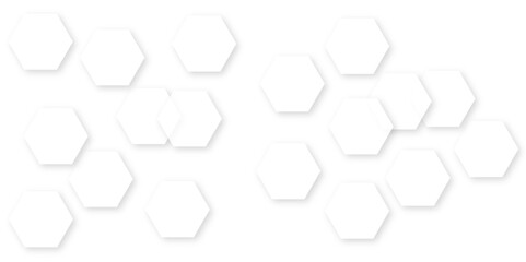 Abstract white background with hexagon and hexagonal background. Luxury white pattern with hexagons. abstract 3d hexagonal background with shadow. 3D futuristic abstract honeycomb mosaic background.
