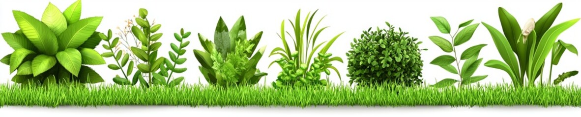 Obraz premium 3D rendering of a bush with a transparent background, suitable for illustration, digital composition, and architecture visualization