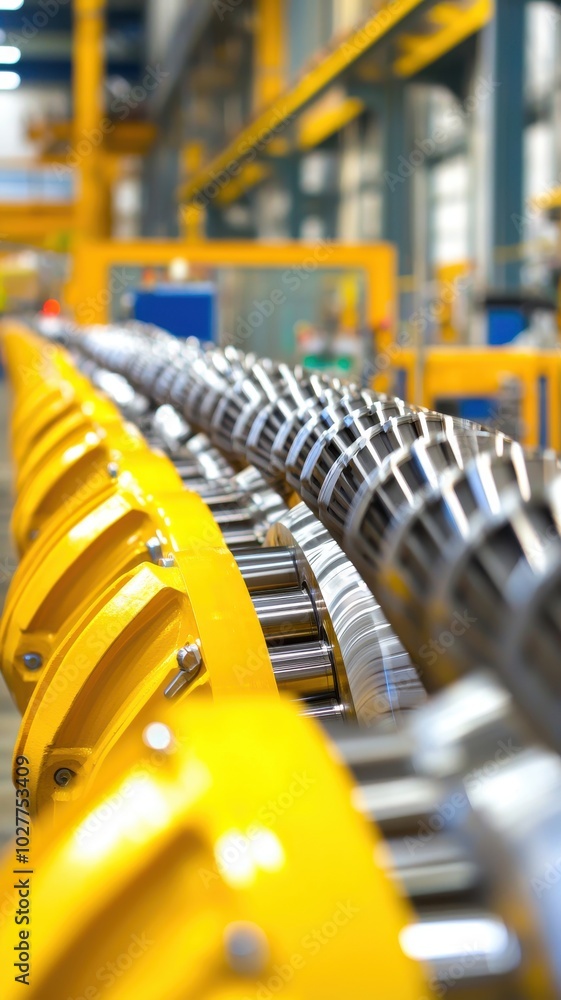 Poster machinery symbolizing efficiency in smooth operation