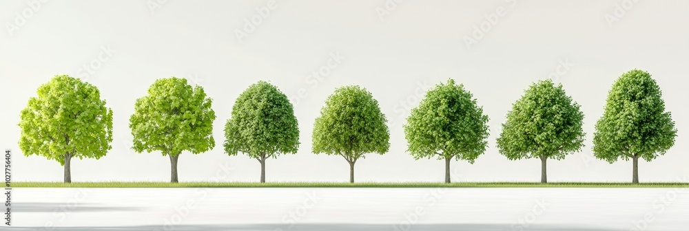 Poster there is a complete separation between the trees and the white background. scientific name cassia fi