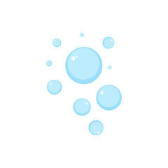 Bubbles cartoon illustration isolated on white background.
