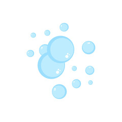 Bubbles cartoon illustration isolated on white background.
