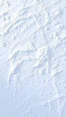Obraz premium Large wall of snow isolated isolated with white highlights, png