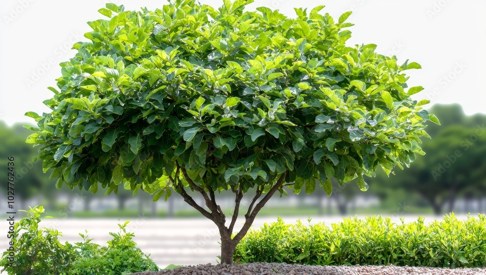 Aufkleber tree image with clipping path and alpha channel on a white background. large tree image suitable for