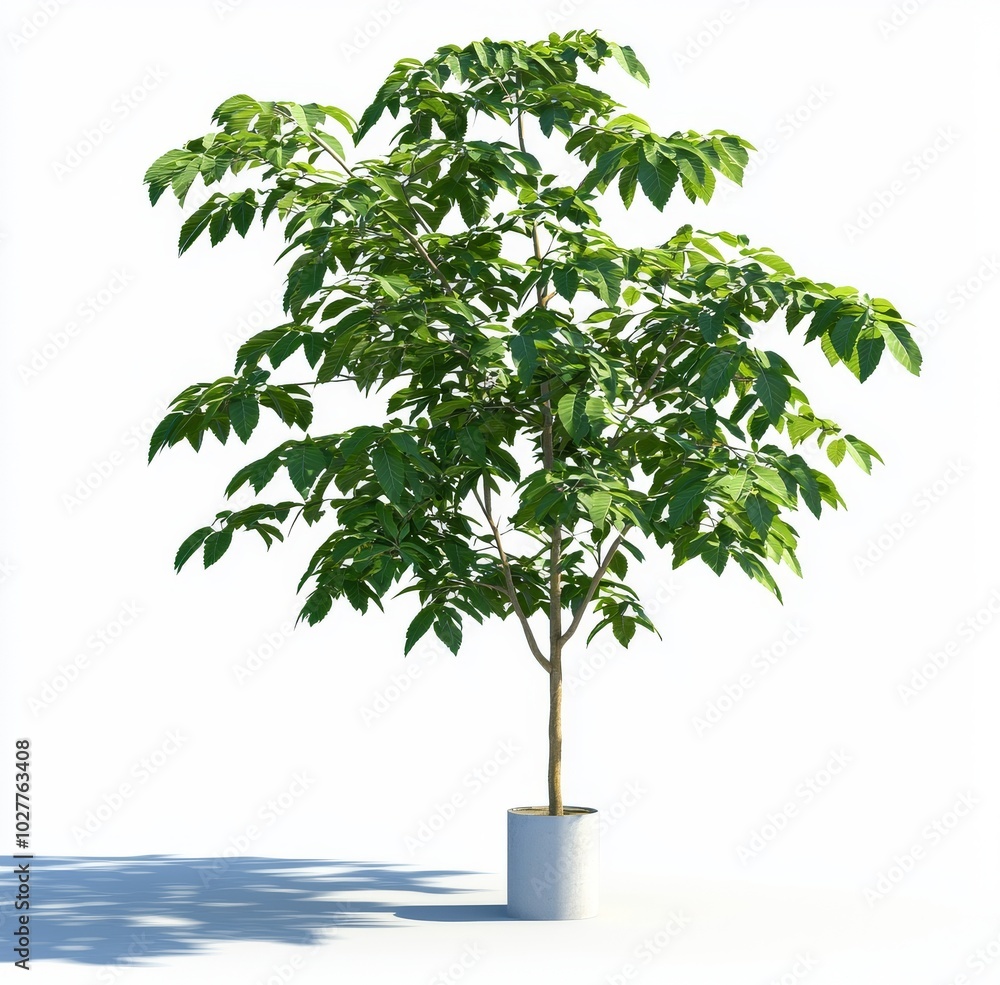 Poster the green tree is isolated on a transparent background and has a clipping path and alpha channel.